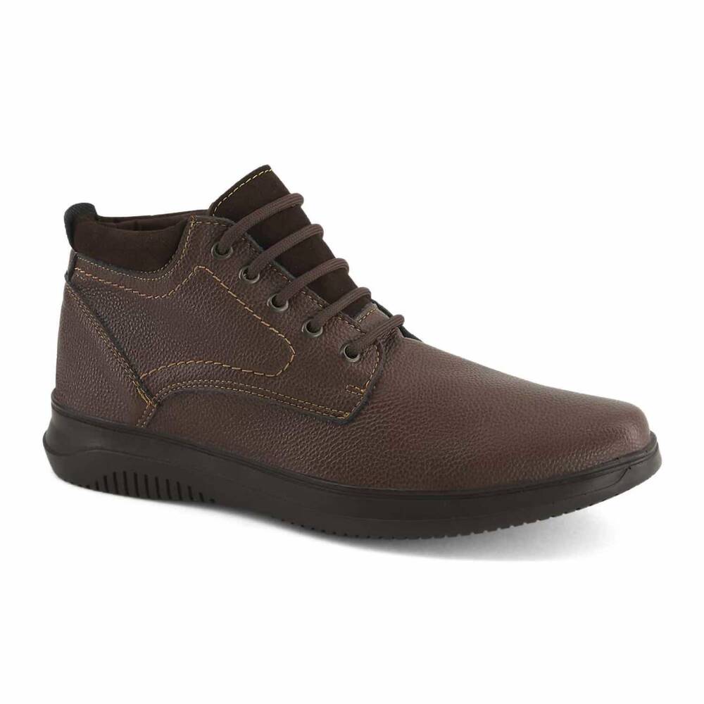 NEW FERRATO men's oxford boot in dark brown